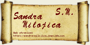 Sandra Milojica vizit kartica